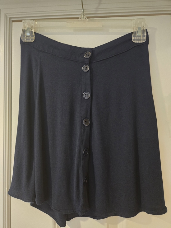 Reformation Dresses & Skirts - Reformation Navy Button-Front Mini Skirt